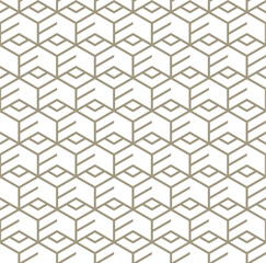 Seamless Isometric Cube Geometric Pattern