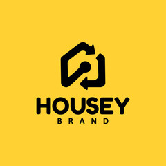 Modern Arrow Property House Logo Design Template