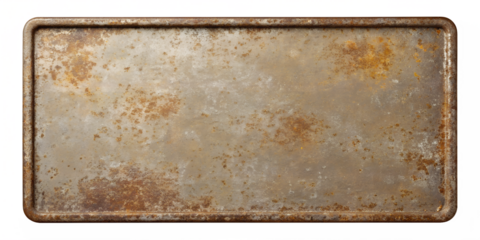 Old concrete nameplate  isolated on transparent background