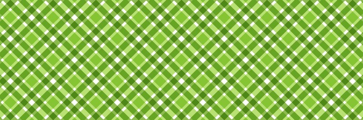 Fresh green and lime diagonal gingham. Nature-inspired checkered argyle background for eco-friendly branding, spring themes, and garden textiles.