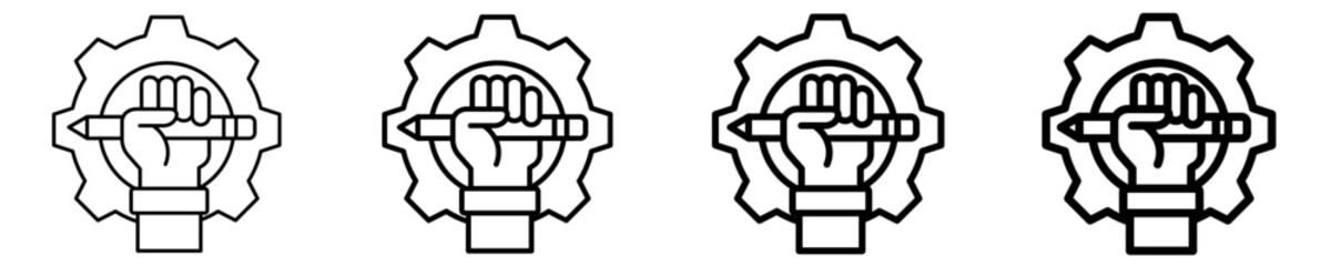 Design Thinking Icon Set Different Style Collection © Infinity Innovation