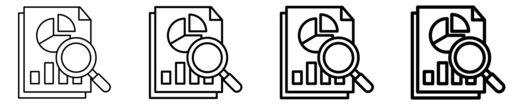 Research Icon Set Different Style Collection
