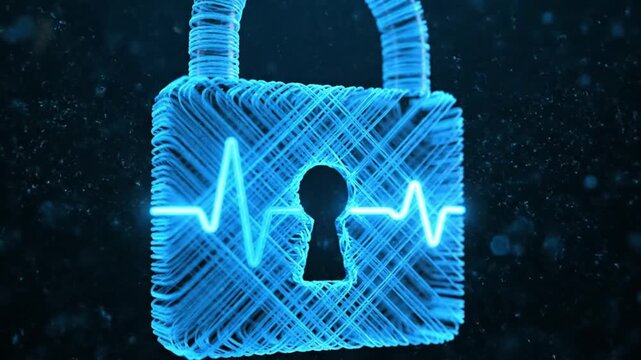 Securing your digital future ai generated lock designs for cybersecurity enhancement in a virtual space