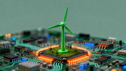 Wind turbine on circuit board