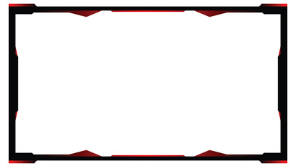 Stream overlay webcam border panel template