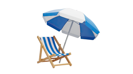 Beach Chair and Umbrella