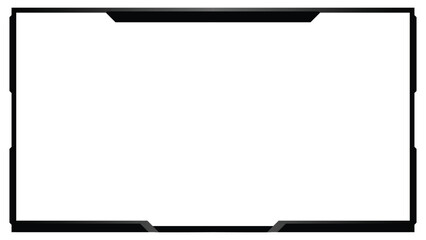 Stream overlay webcam border panel template
