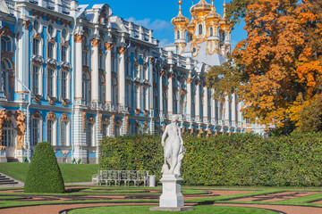 Catherine palace and park in Tsarskoe Selo (Pushkin).