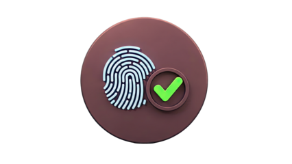 Fingerprint Scan Success Icon