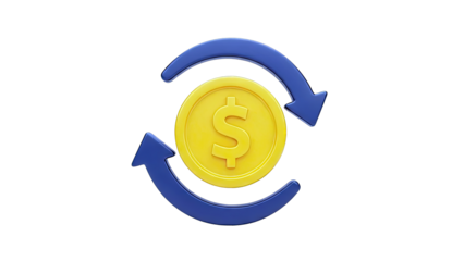 Money Exchange and Rotation Icon