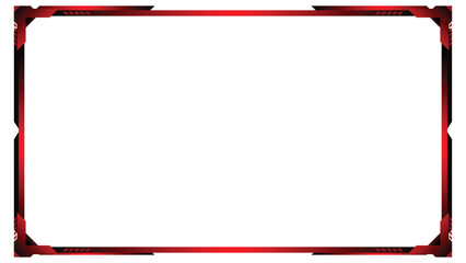 Stream overlay webcam border panel template