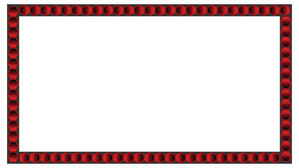 Stream overlay webcam border panel template