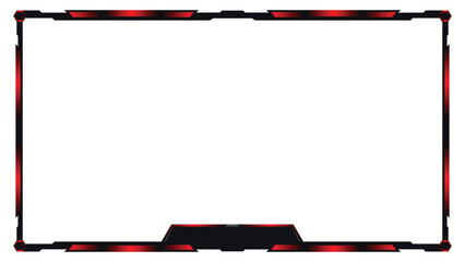 Stream overlay webcam border panel template