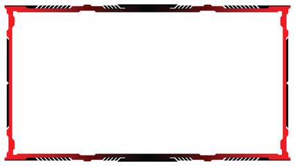 Stream overlay webcam border panel template