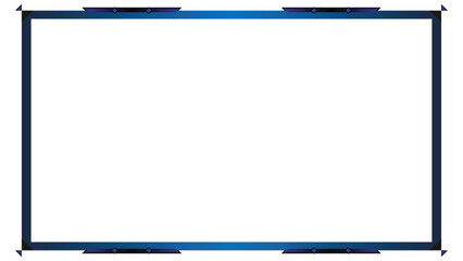 Stream overlay webcam border panel template