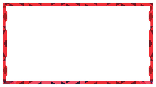 Stream overlay webcam border panel template