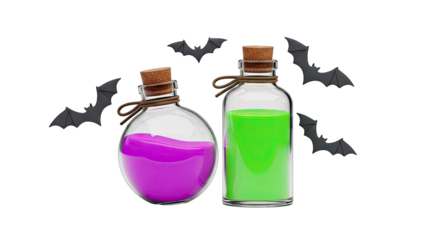 Halloween Potions and Bats