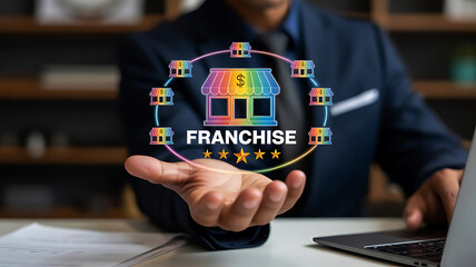 Franchise Business Opportunity Brand Rating Investment Growth Success Concept