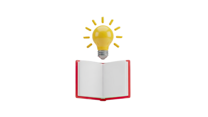 Lightbulb Over Open Book