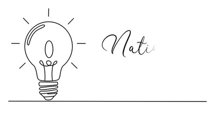 Minimalist National Trivia Day Line art Animation. Suitable for celebration