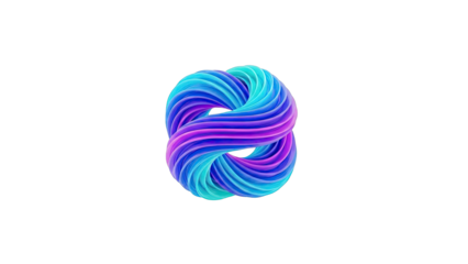 Abstract Swirl of Blue, Purple, and Teal