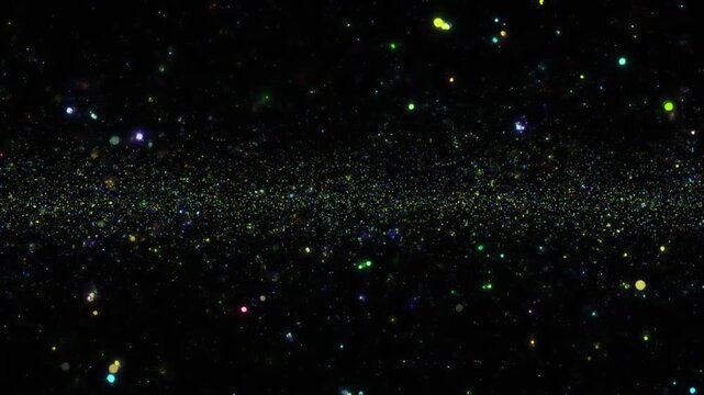 A celestial display of stars and galaxies in the vast universe viewed from a distant planet