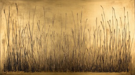 Abstract golden field of grass