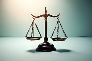 Scales of Justice on a Surface