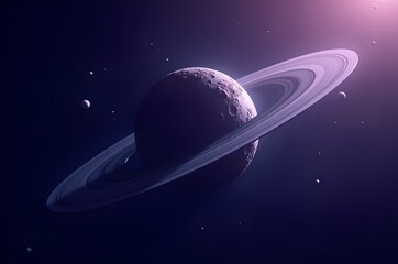 Ringed Planet in Deep Space