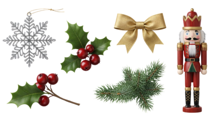 Elegant Nutcracker Soldier Ornament for Christmas.