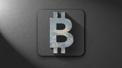 Abstract Digital Currency Bitcoin Concept Artwork