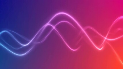 neon gradient abstract background with flowing electric waves