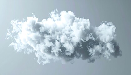 Ethereal cloud formation against muted backdrop