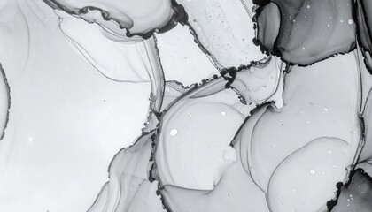 Grey fluid art abstract design