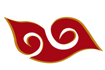 Red and Gold Chinese Lunar Ornament