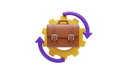 Business Workflow and Progress Icon