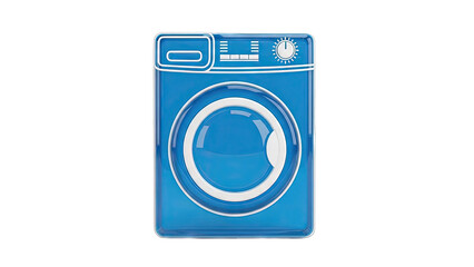 Blue Washing Machine Icon