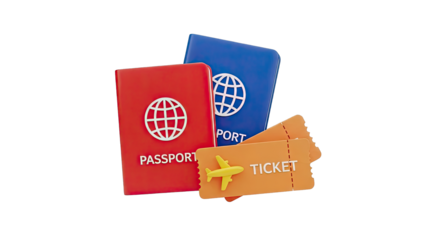 Passports and airplane tickets