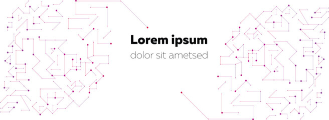 Circuit board high color background design. minimal lines abstract futuristic tech background. Abstract science and technology concept from hexagonal elements design