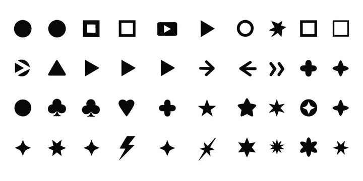 Bullet List for PowerPoint Presentation, Bullet Point Collection, Arrows Set Vector Illustration, Featuring Bullet Points Arrow Collection