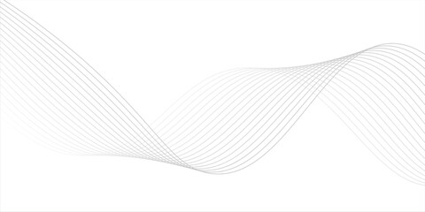 Abstract wave stripes lines pattern on white background vector