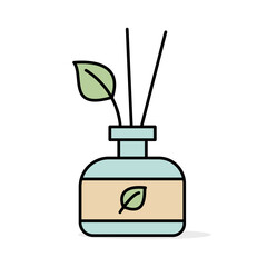 Obraz premium Natural Eco Home Reed Diffuser Icon