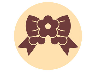 Corsage icon. Wedding vector icon. Flat vector illustration.