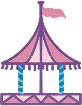Pink Carousel theme park