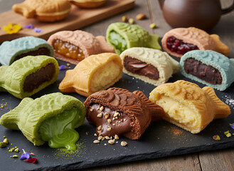 Korean Winter Street Food Bungeoppang Fish Shaped Pastry