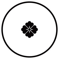 家紋です。糸輪に豆花角といいます。