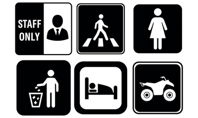 Pictogram collection of universal symbols