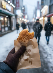 Korean Winter Street Food Bungeoppang Fish Shaped Pastry