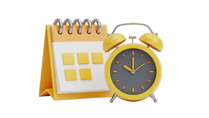 Calendar and Alarm Clock Icon