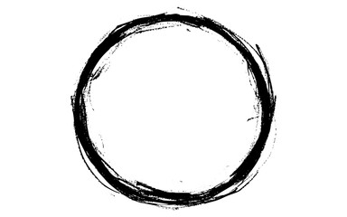 charcoal round frame. grunge border design